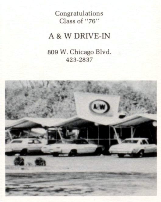 A&W Restaurant - Tecumseh - 809 W Chicago Rd 2 (newer photo)